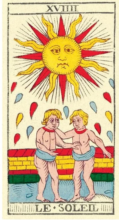 Il Sole — XVIIII dei Tarocchi di Marsiglia